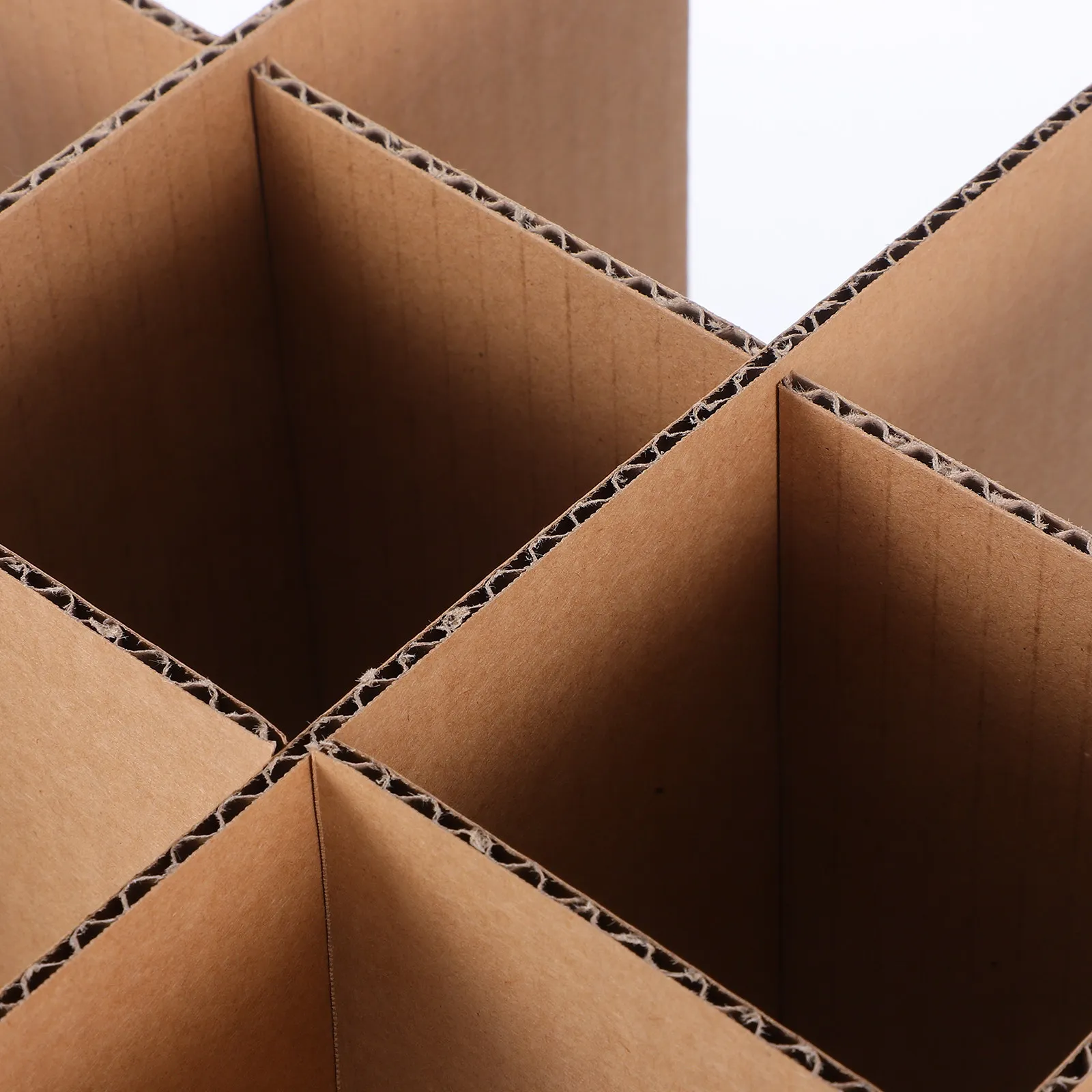 5Pcs Reusable Cardboard Dividers for Wine Boxes Grid Layout Shock Absorbing Protection Packing Materials for Moving Glassware