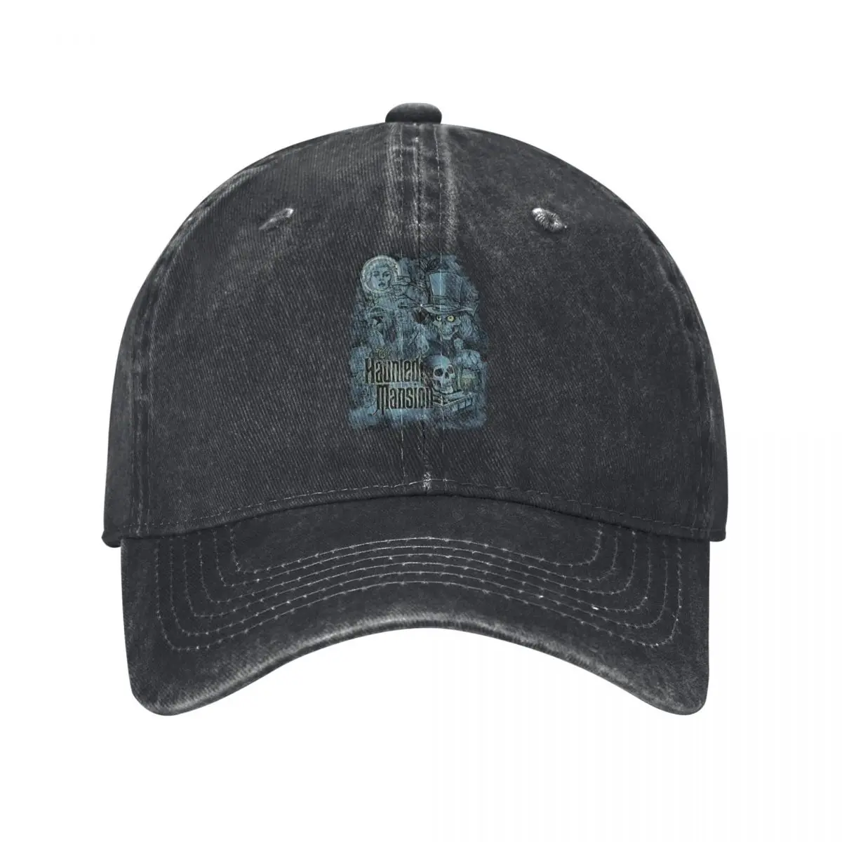 

Haunted Mansion Spooky Ghosts denim Hat Breathable Design Men's Caps Baseball Cap Men
