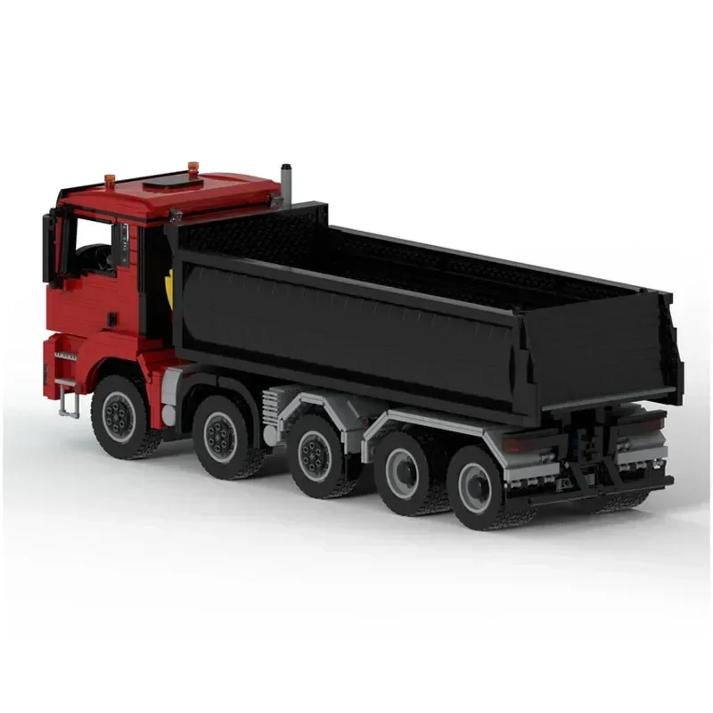 MOC-92709 nuovo dumper 10x4-6 assemblaggio camion cucitura Building Block modello 2971 parti MOC Creative Building Blocks regalo giocattolo