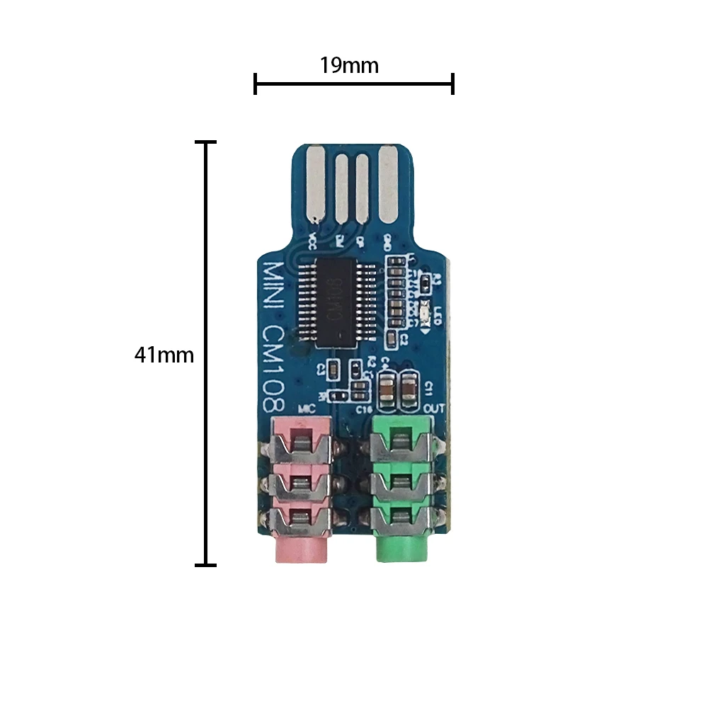 Driveless USB sound card Computer external sound card module Laptop sound card CM108 USB sound card chip