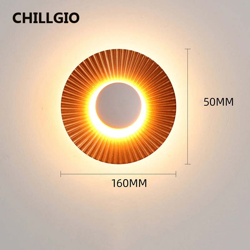 

CHILLGIO Aluminum Waterproof Outdoor Lamps Home Decoration Modern Living Room Led Lighting Patio IP65 European Indoor Wall Light