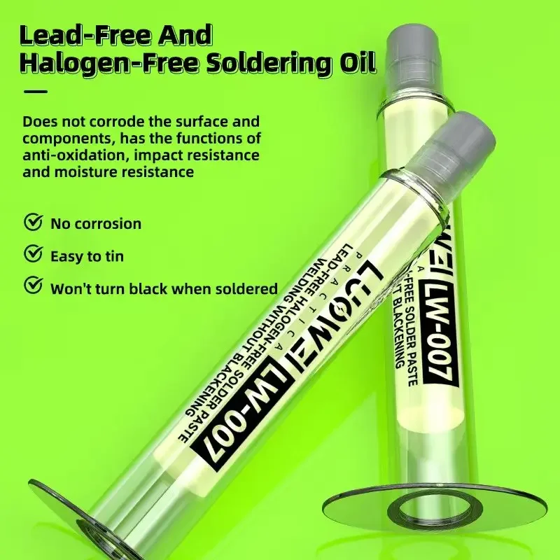 LUOWEI LW-007 Halogen Free Solder Flux Paste Lead Free No Clean Flux For IC BGA Chip Precision Soldering Repair