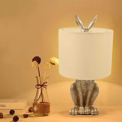 Modern Minimalist Design Rabbit Desk Lamp Living Room Bedroom Dining Room Study Bedside Animal Desk Lamps