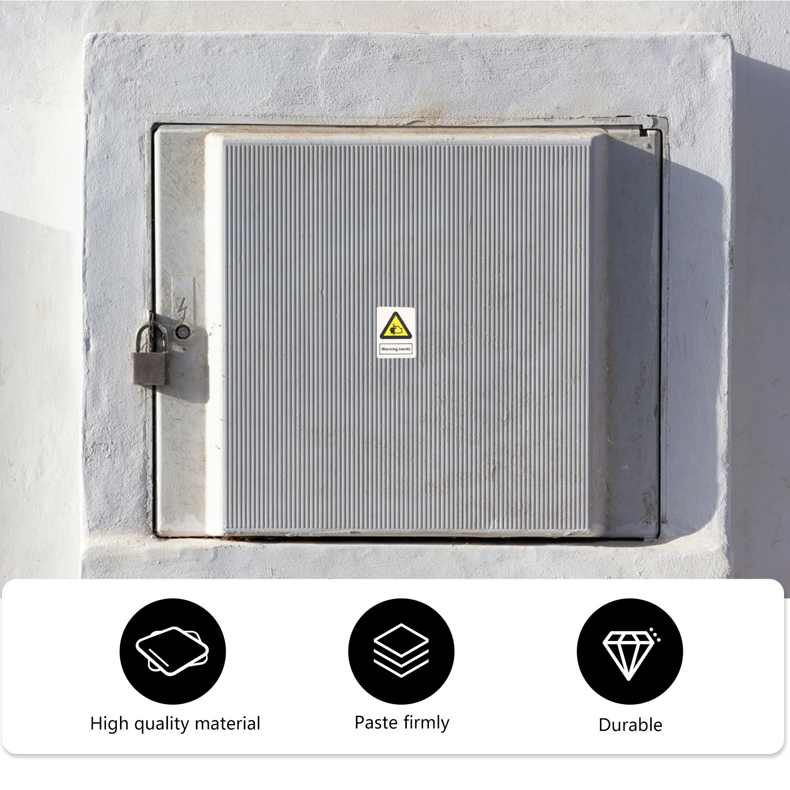 10Pcs Safety Warning Decals for Equipment - Heavy Duty Caution Sticker Protection Security Caution Sign Stickers