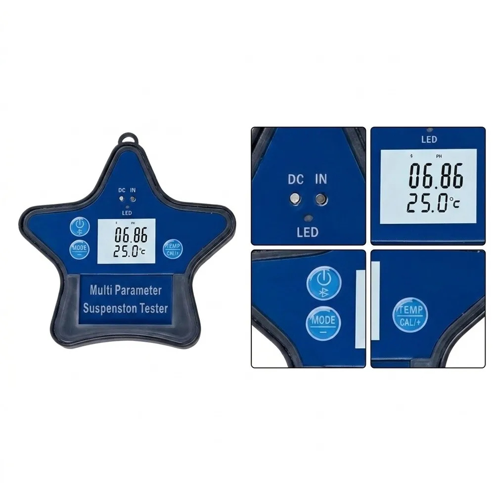 Floating for do Meter for Freshwater and Saltwater For Aquaculture pH Range 0-14 ORP -2000 to +2000mV 0-199.0ms/cm