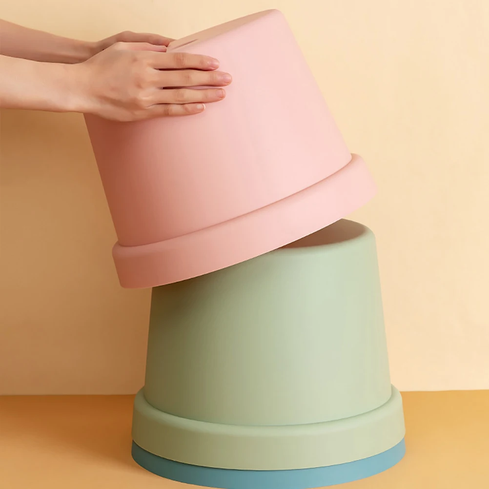 

Plastic Stool for Kids Children Footstool Step Non slip Shoe Changing Pink Small Sitting Sturdy Lightweight Portable Safe Kid