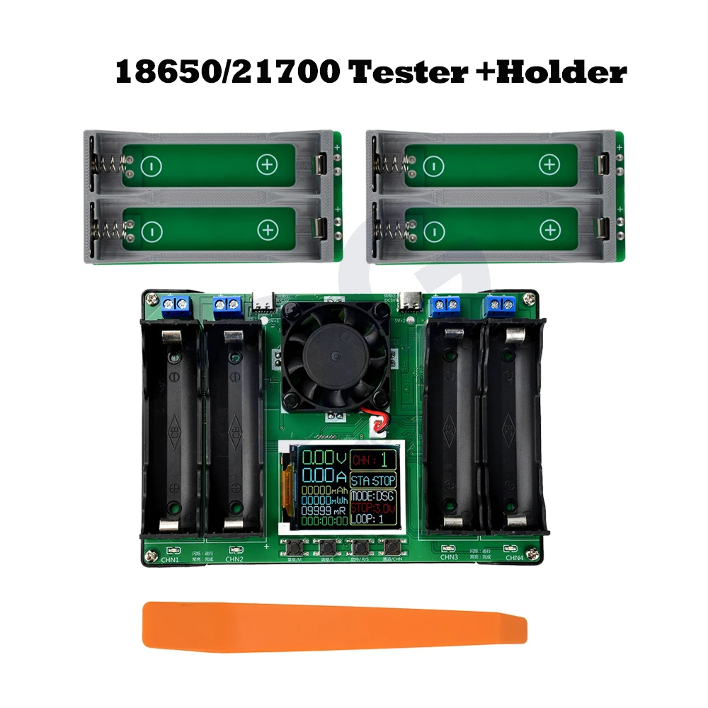 Typ-C 4 Kanal Batterie Kapazität Tester LCD Display MAh Lithium Digital Batterie Erkennung Modul Für Batterie Testen 18650/21700 – Detail 9