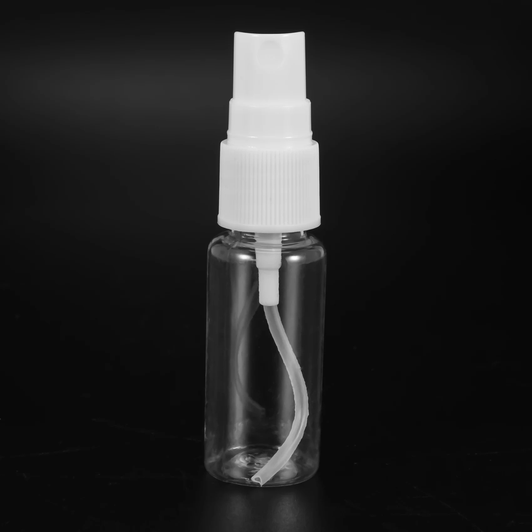 A47U 5 قطع عطر بلاستيكي شفاف للتجميل زجاجة رذاذ فارغة زجاجة سفر صغيرة مع زجاجة رذاذ دقيقة 20 مل