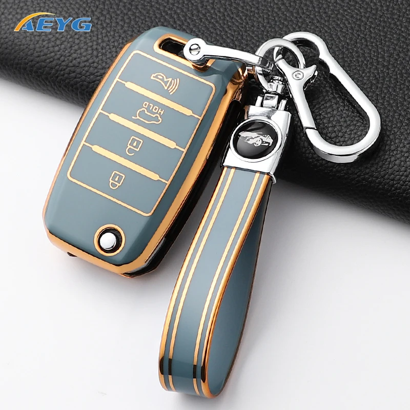 3/4 Buttons TPU Car Key Cover Case Shell Fob For Kia Rio 3 K2 Ceed Cerato K3 Sportage 4 Picanto K5 Optima Sorento Forte Stinger
