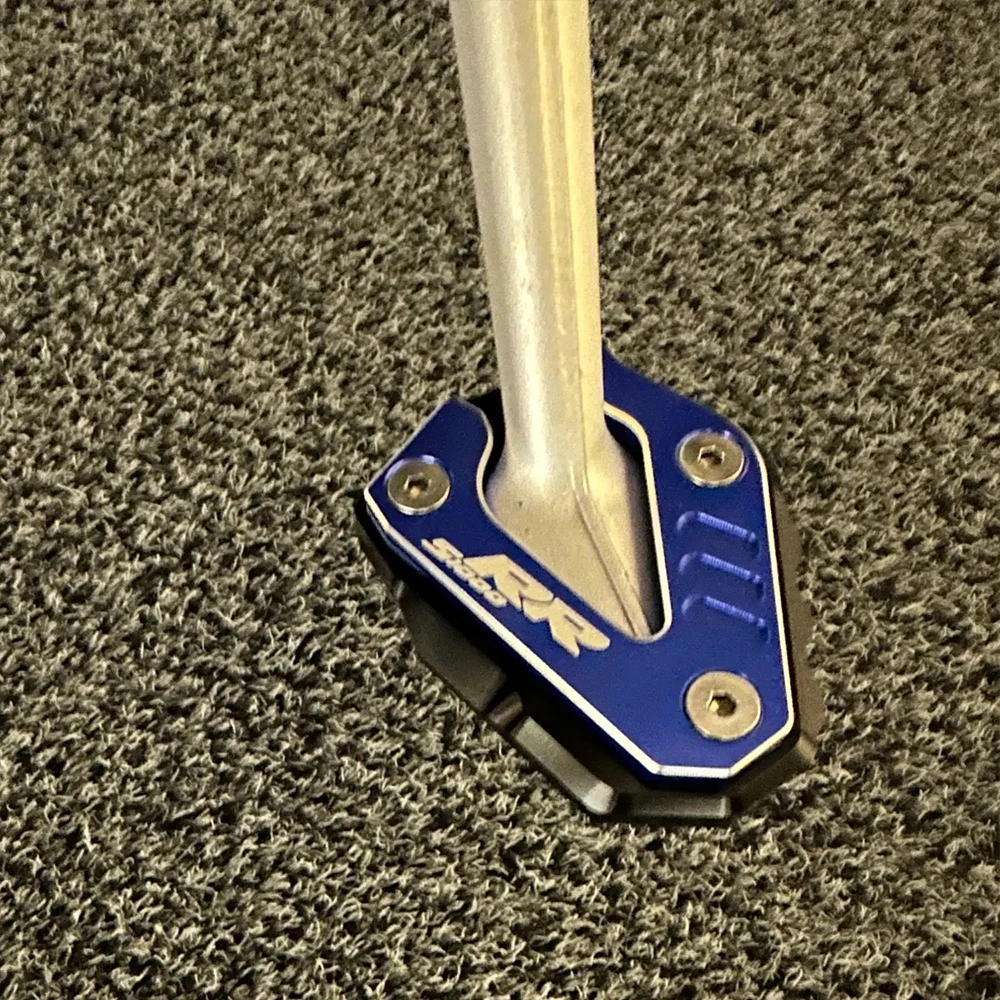 ل BMW S1000RR S 1000 RR 2019-2025 S1000R 2021-2025 M1000RR CNC دراجة نارية مسنده الجانب حامل تمديد الوسادة الإطارات صمام قبعات #2