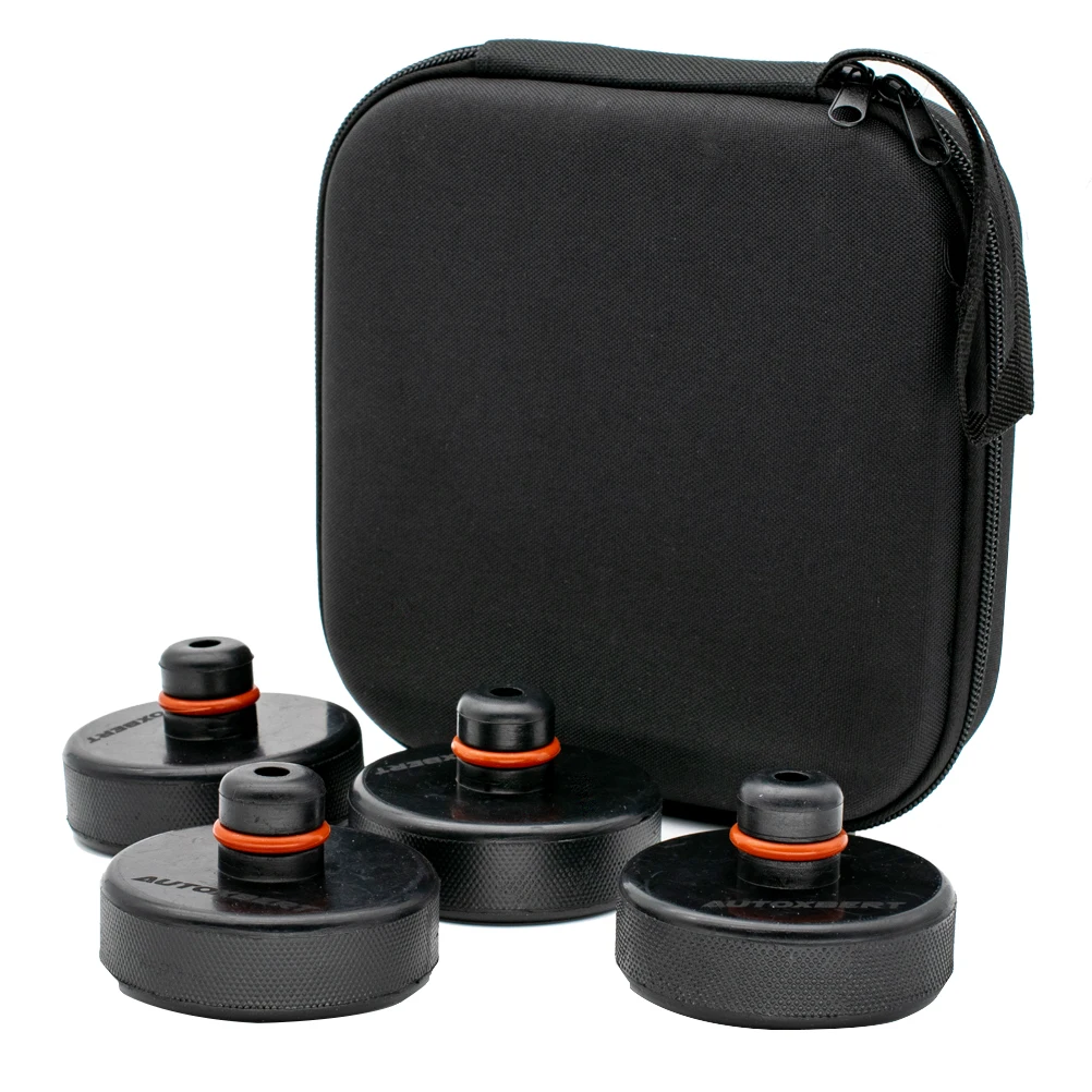 4Pcs Car Rubber Lifting Jack Pad Adapter Tool Chassis W/ Storage Case Suitable For Tesla Model 3 Model Y Model X S Accessories