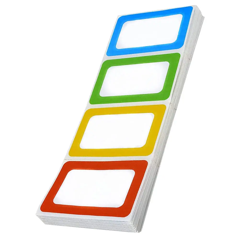 

200Pcs Blank Name Stickers Self Adhesive Label Stickers for Kids Classroom Organization Name Tags for Students Teachers