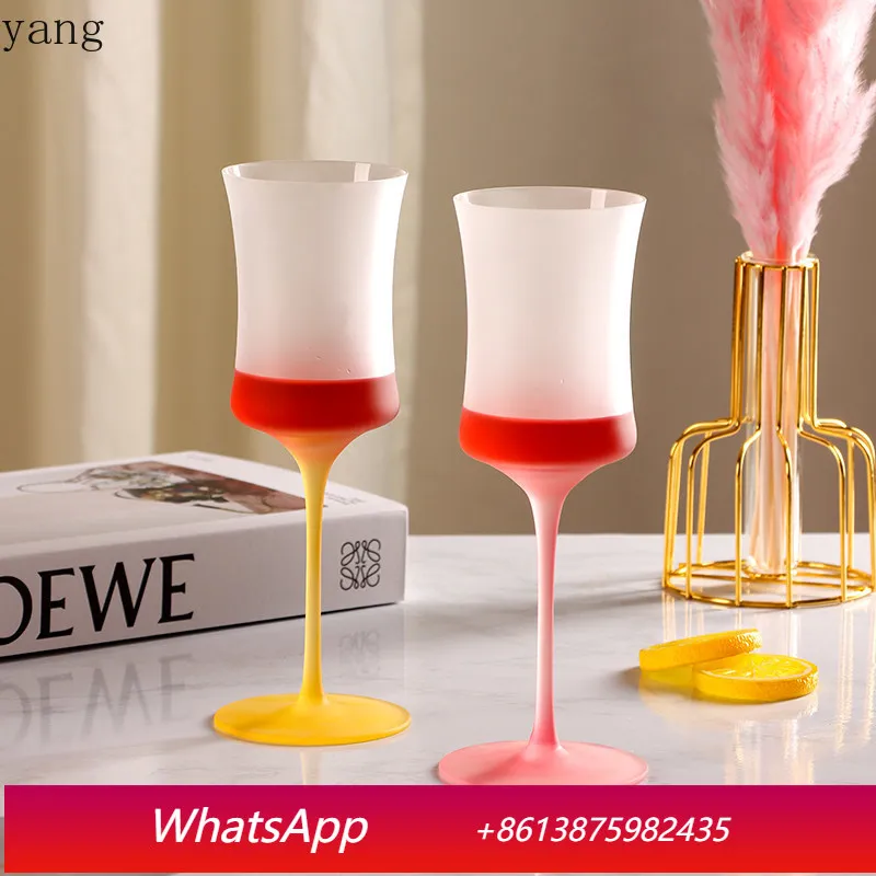 

LMM cute tall red wine glass household tipsy wine glass