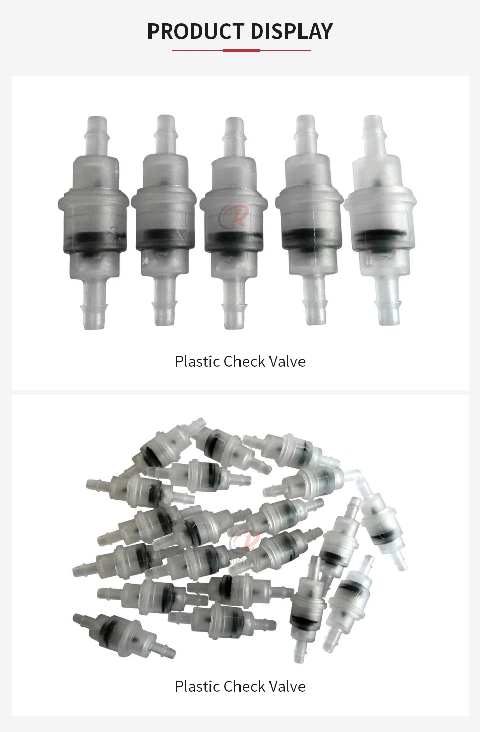 4 Stück Rückschlagventile für Tintenstrahldrucker, Kunststoff-Rückschlagventil Φ4mm Φ6mm, verhindert Tintenrückfluss, Einwegventil für Flora – Detail 3