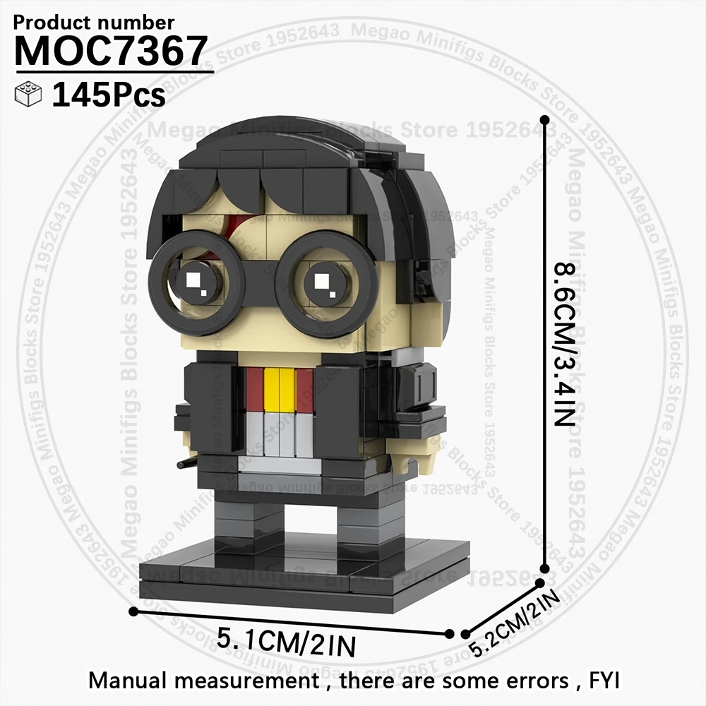 MOOXI MOC أطقم منمذجة لمجموعات الكبار لتقوم بها بنفسك رخيصة عمل الشكل BrickHeadz مونتيسوري الحرفية لعب للأطفال بنة سحرية #2