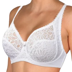 Plus Size Bras For Women Lace Bra Femme Transparent Large Brassiere Tops Underwear Sexy Lingerie C D DD E F Cup