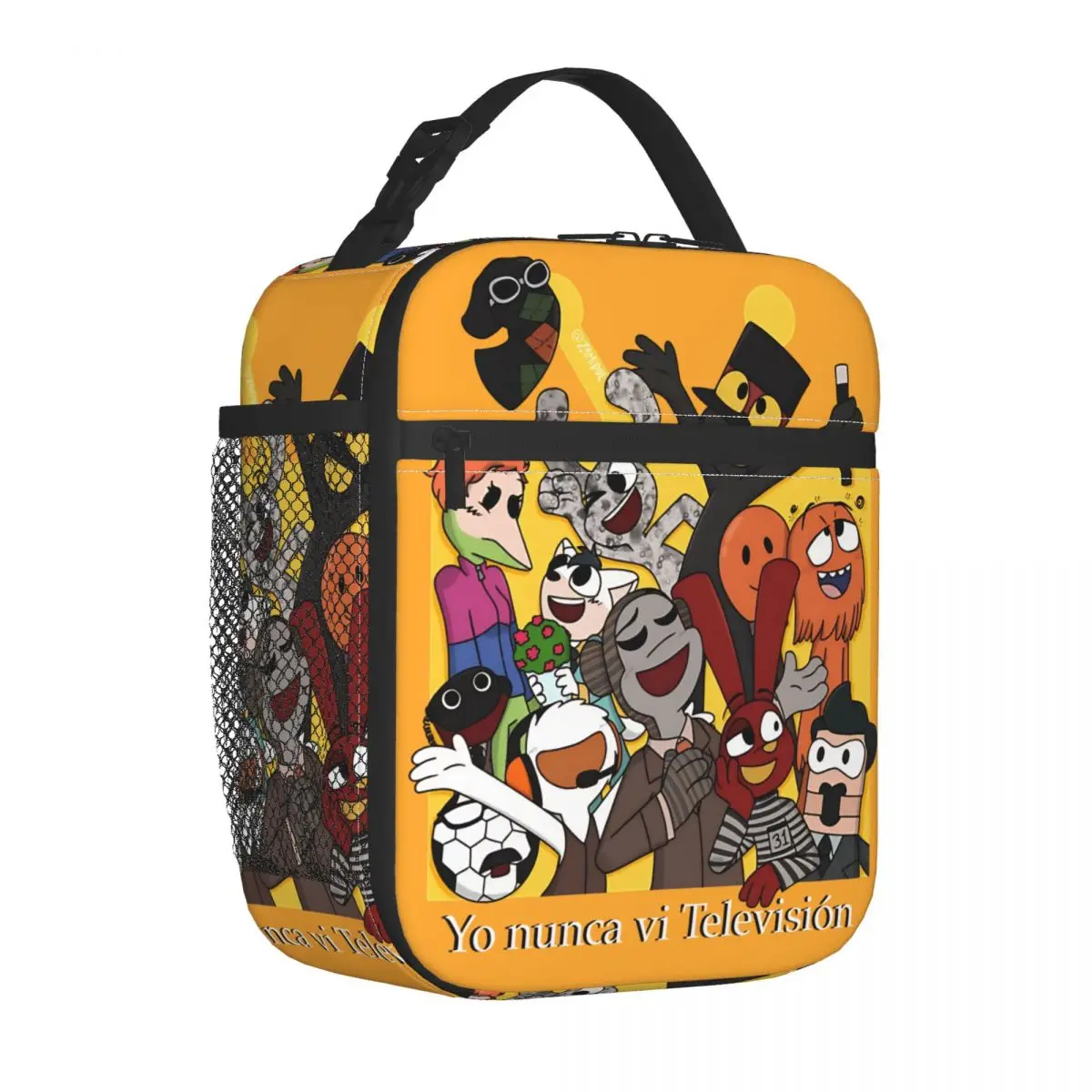 لم أشاهد أبدًا أكياس الغداء المعزولة للتلفزيون كبيرة 31 دقيقة كوميديا قابلة لإعادة الاستخدام حقيبة للحفاظ على البرودة حمل صندوق الغداء المدرسة في الهواء الطلق #2