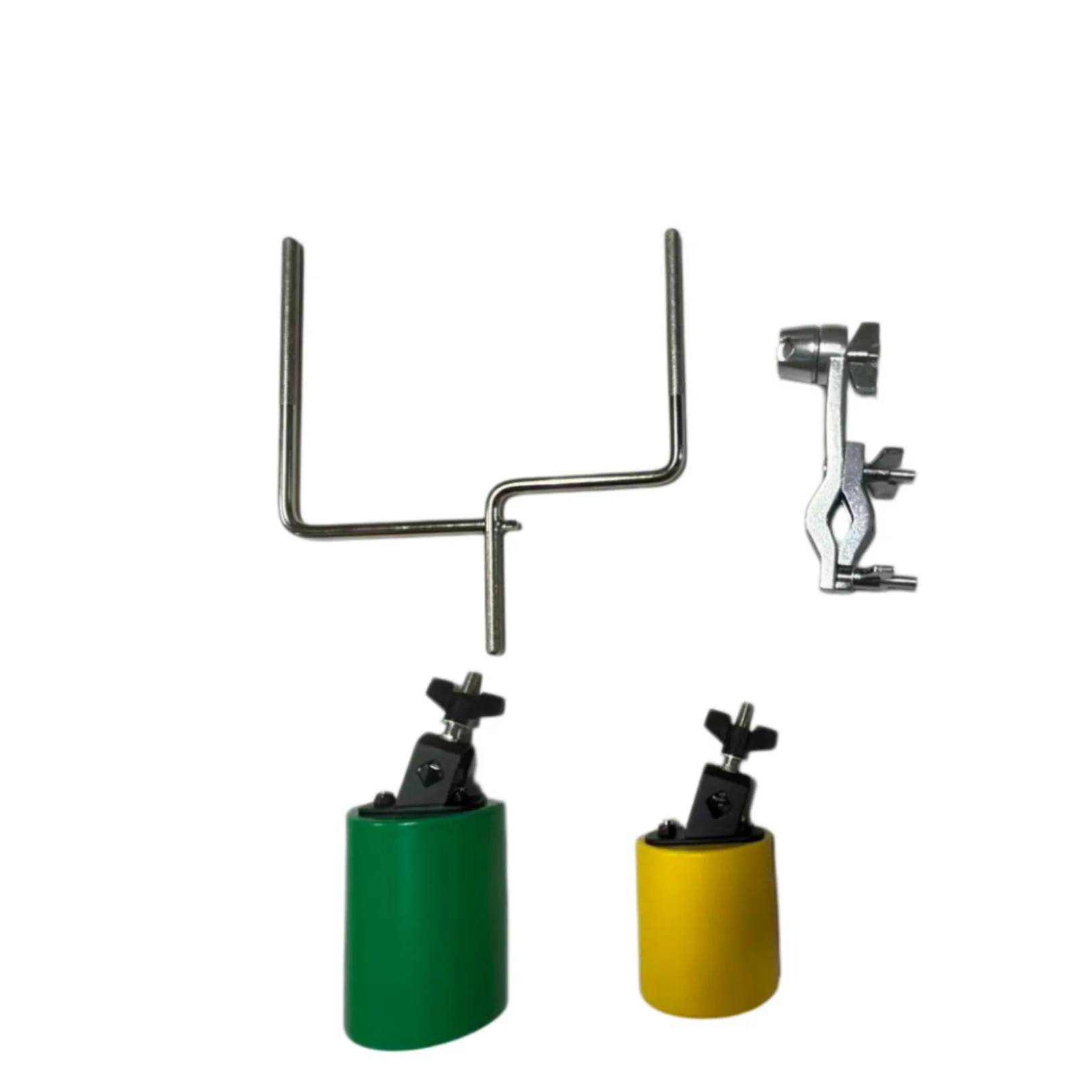 Orff Cowbell Percussion Instrument, Mounting Extension Clamp & Support Frame, for Classroom Band Rhythm Training