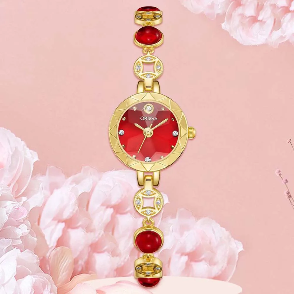 

Модные женские кварцевые часы-браслет ORSGA с бриллиантами, наручные часы для женщин, подарок, элегантные часы Relogio