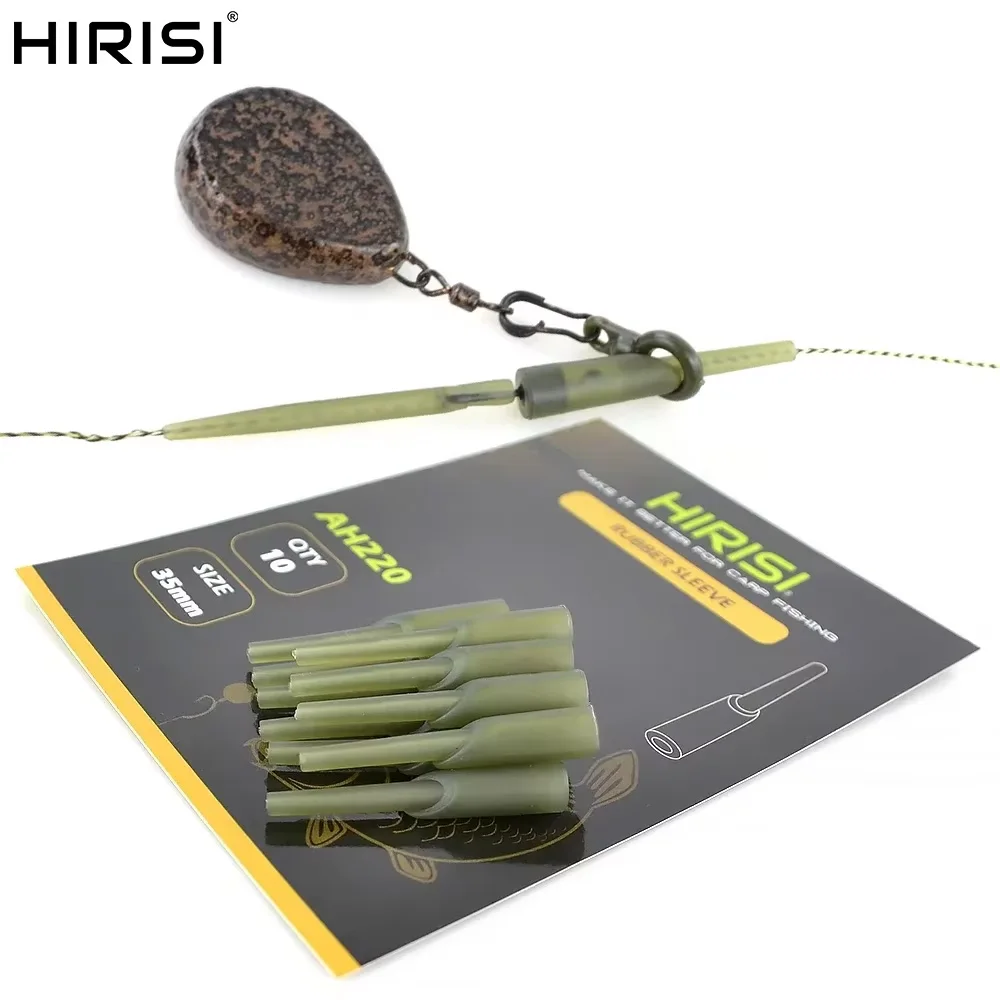 

Hirisi 10pcs Rubber Anti Tangle Sleeves for Fishing Terminal Tackle High Quality Fishing Accessories Novelties AH220
