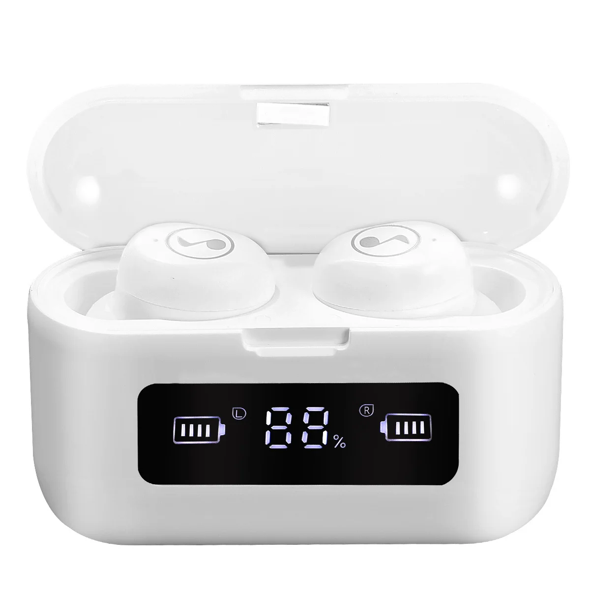 

1Pcs Waterproof Wireless Earbud Ipx7 Noise Reduction Digital Display Fast Pairing Ergonomic Wireless Earpiece for Sports Outdoor