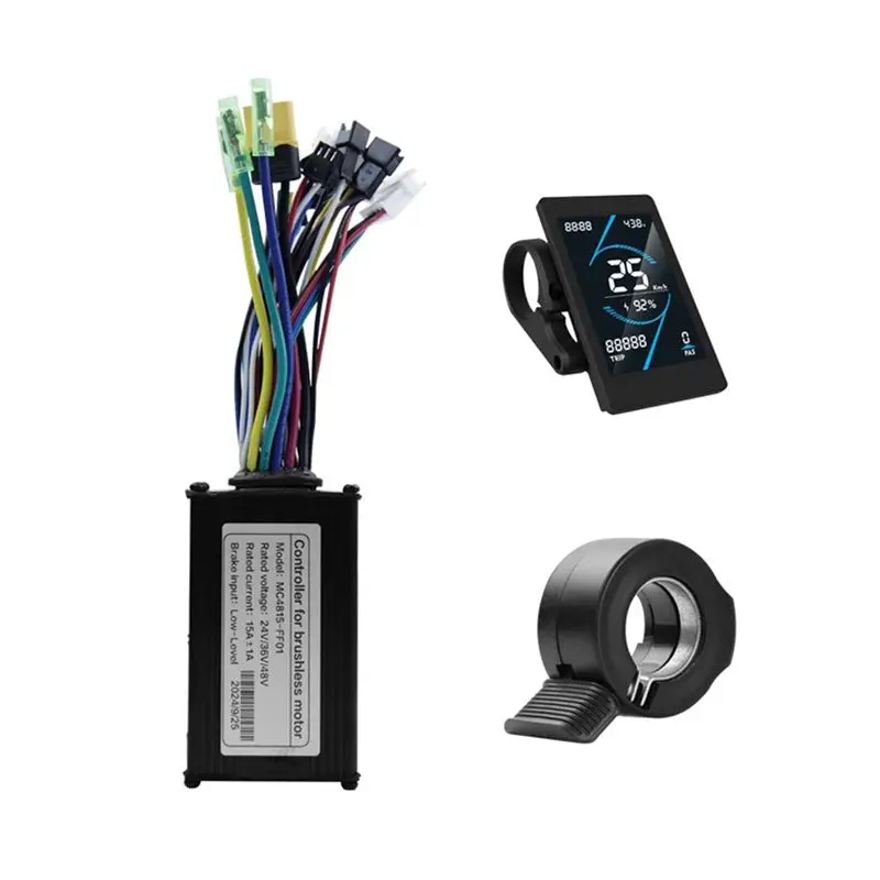 reliable-36v-48v-15a-brushless-controller-t5s-lcd-display-meter-130x-throttle-kit-for-electric-scooter-e-bike-repair-kit