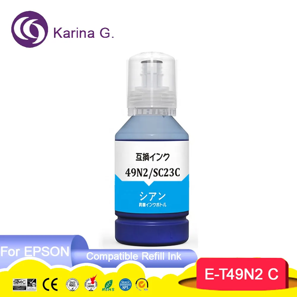 T49N T49N1 Premium Color Compatible Bulk Bottle Water Based Refill Sublimation Ink for Epson SC-F100/SC-F160/SC-F500 F501‎ F560