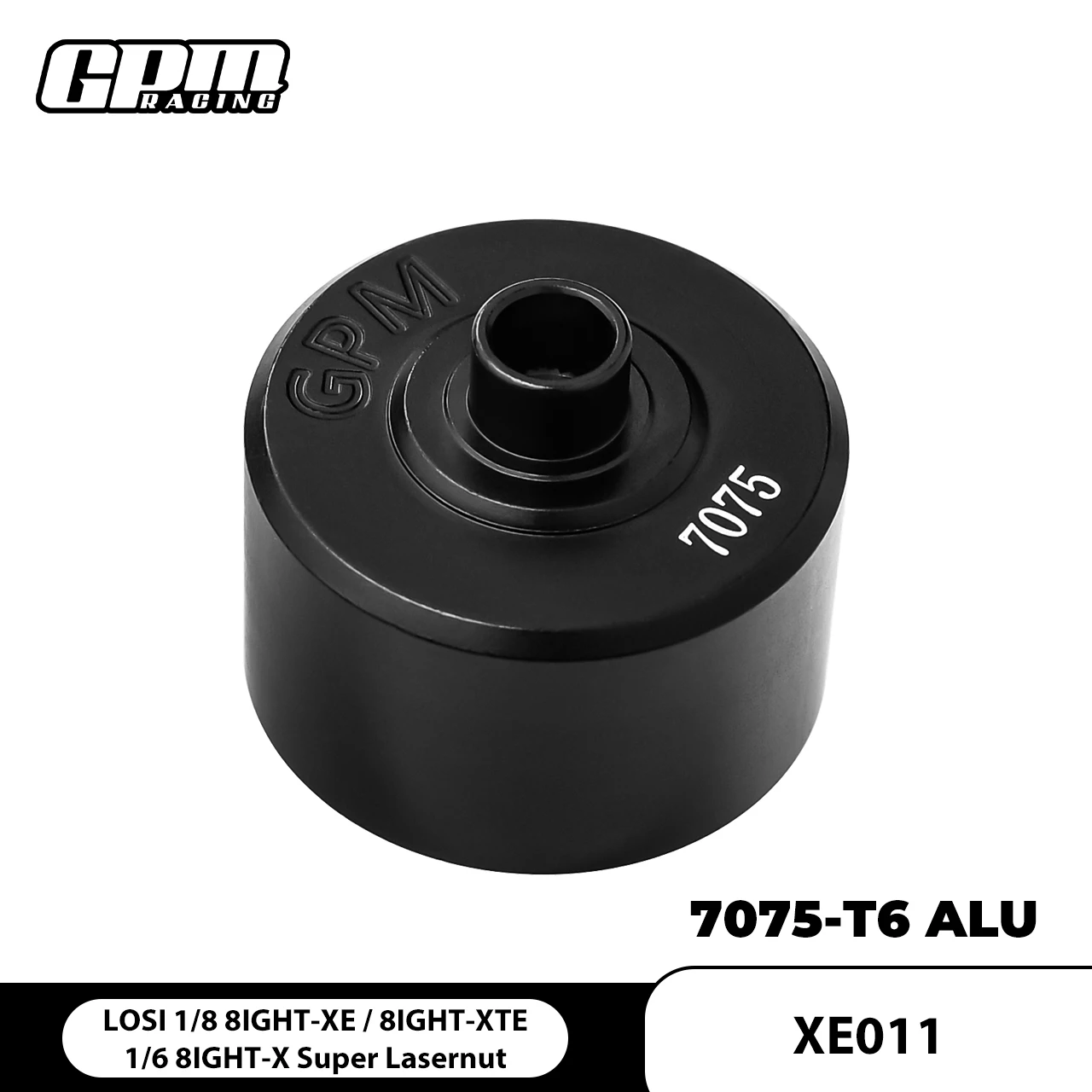 GPM 7075 Alloy F/C/R Diff Case LOSI 1/8 8IGHT-XE 8IGHT-XTE 1/6 8IGHT-X Lasernut