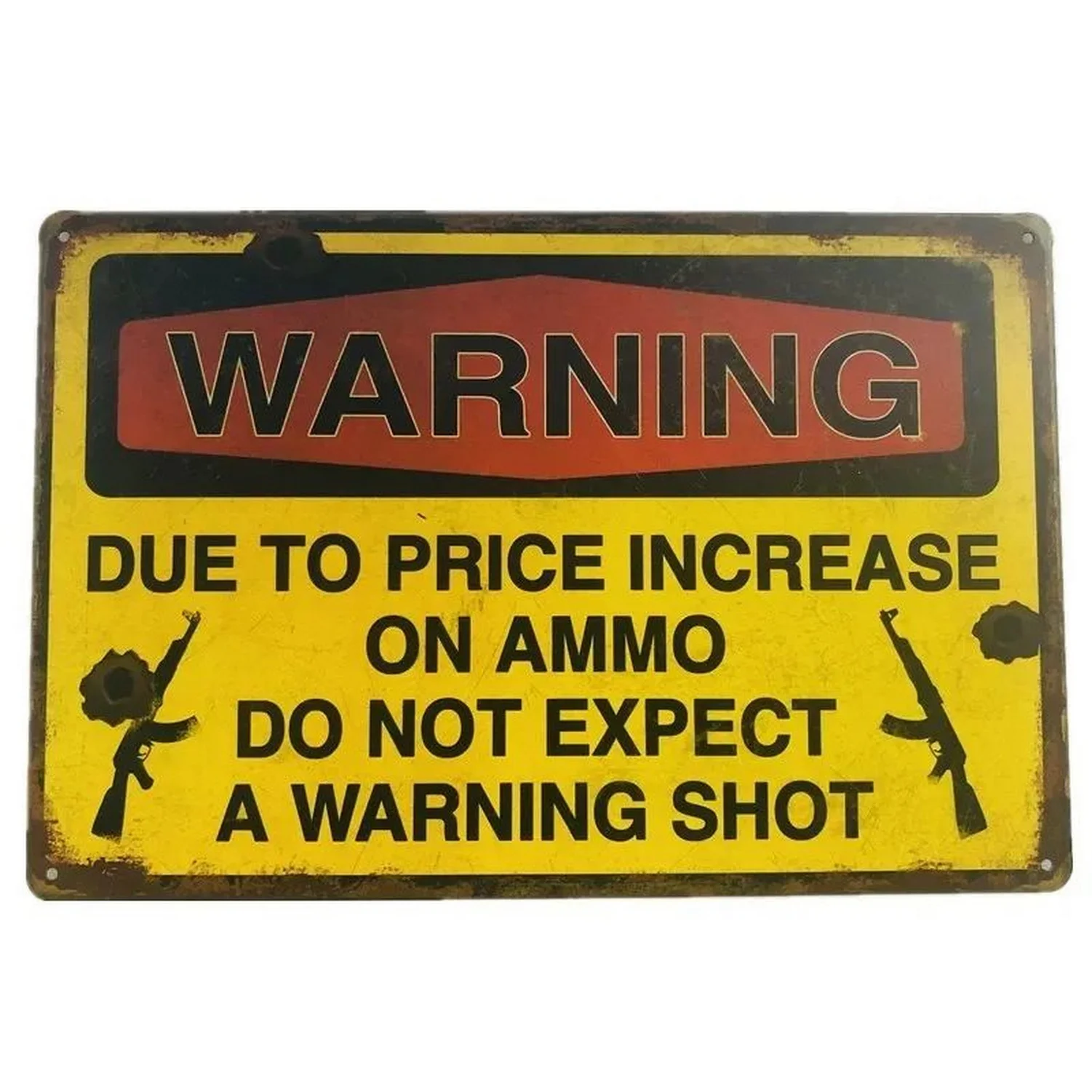 Warning Do Not Enter Metal Tin Sign 3