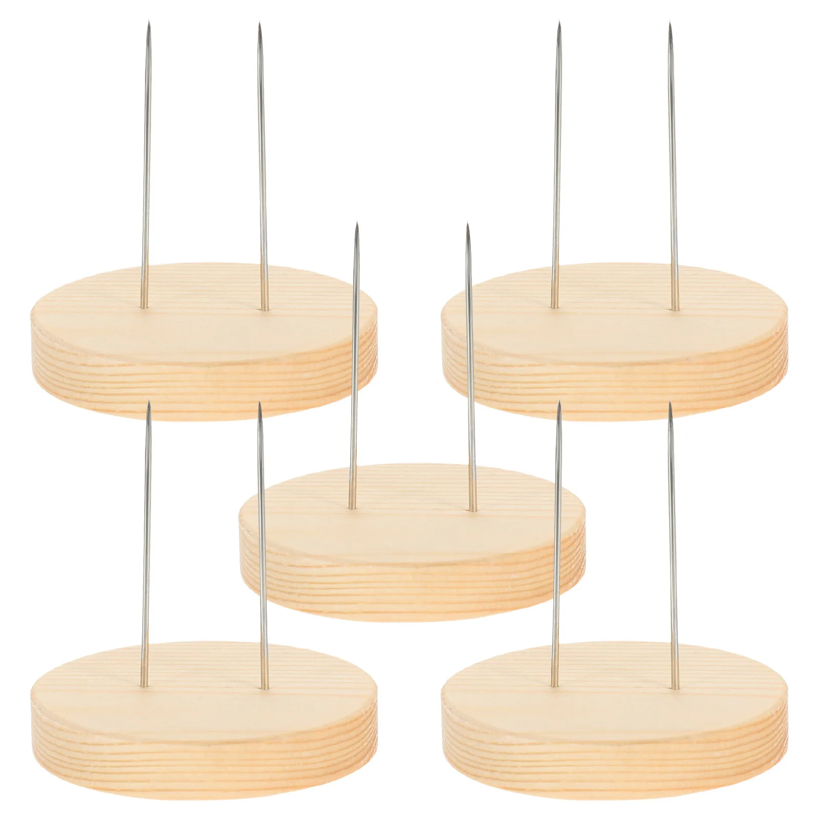 

5 Pcs Base Stand for Felt Animal Display Felt Animal Display Holder Craft Needle Felting Wood Base Desktop Tabletop