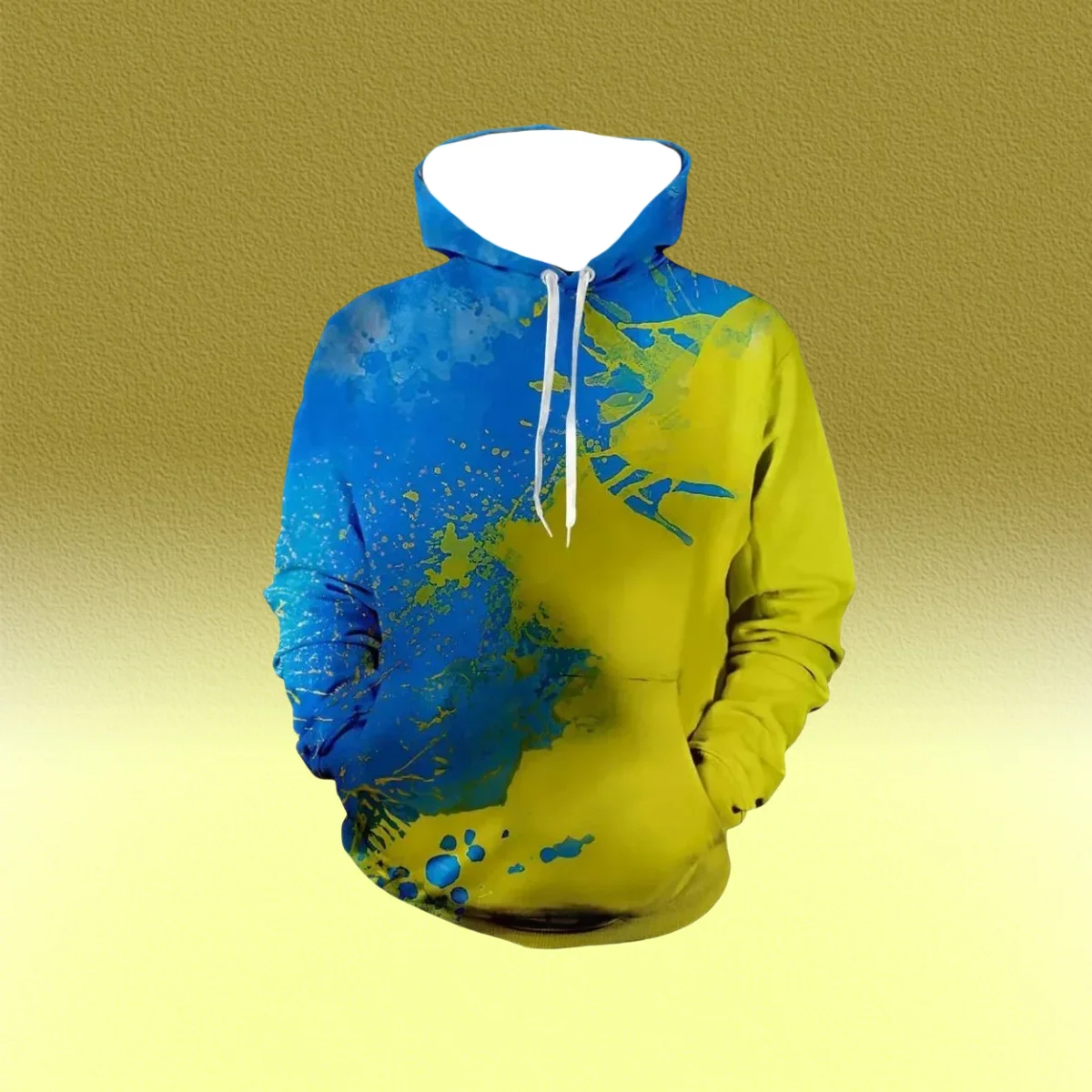 

New Printed Unisex Hoodies Novelty Print 3D Patternv Hooded Pullover Sweatshirt with Pocket Hoodie Streetwear Loose Comfortable