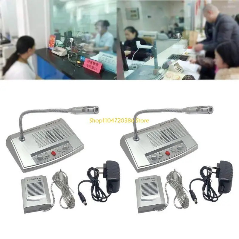 K0EA Window Intercom System Counter Interphone Zero-touch Station Ticket Window