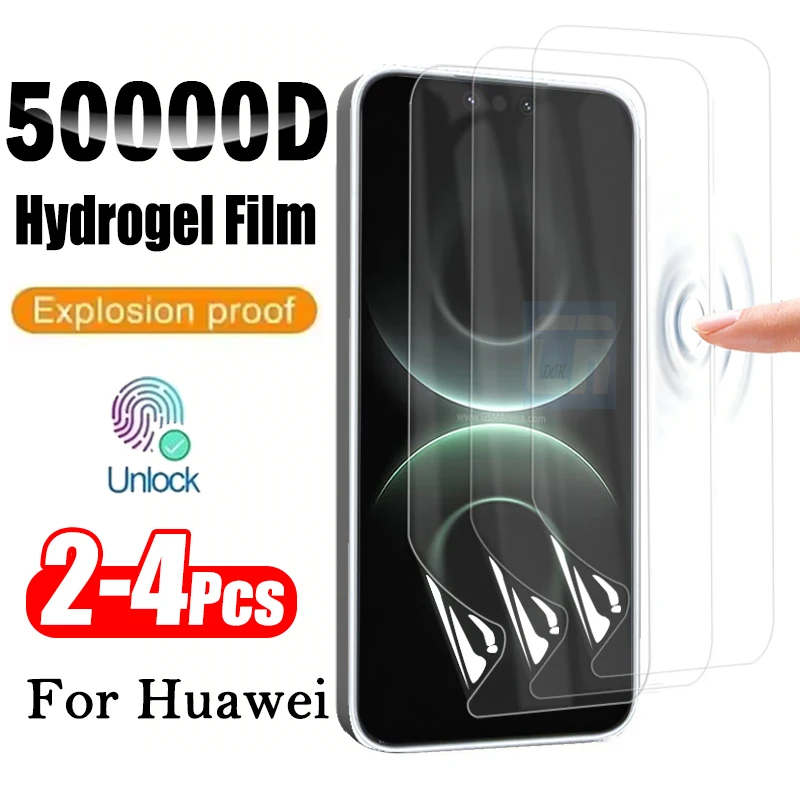 

2-4Piece Soft Silicone Hydrogel Film for Huawei Mate 80 Pro Max 80 RS Ultimate Screen Protector for Mate 70 Air 70 60 Not Glass