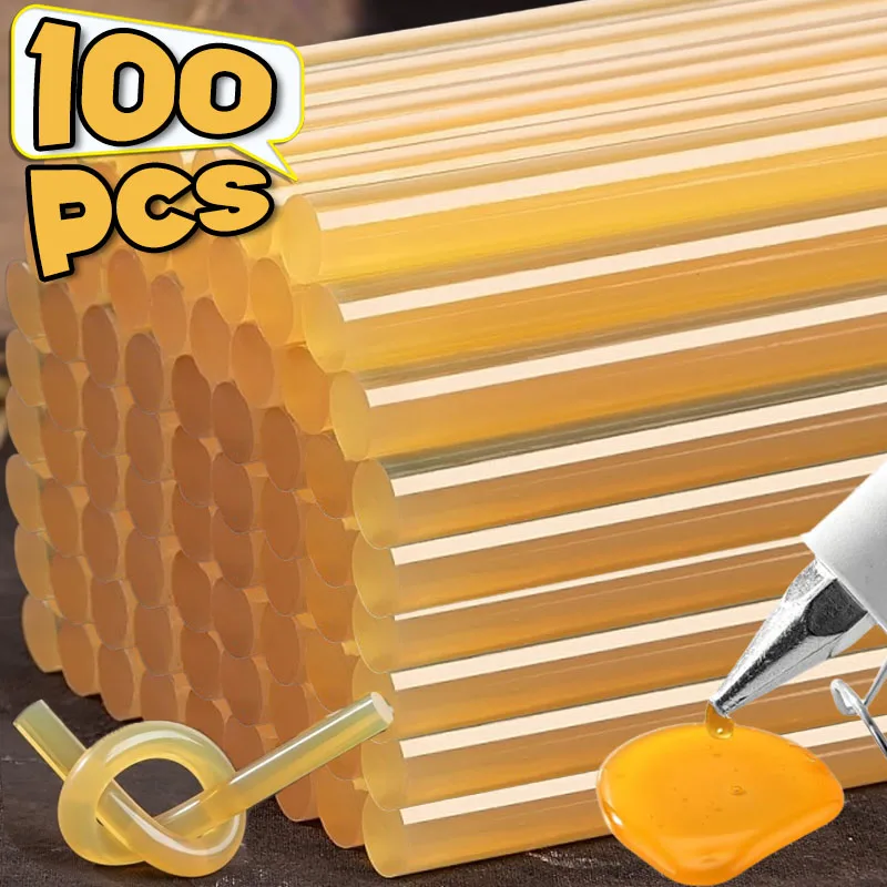 

100pcs Car Hot Melt Glue Sticks Car Body Dent Paintless Removal Repair Strips Kits For DIY Craft Strong Adhesive Glue Stick Tool