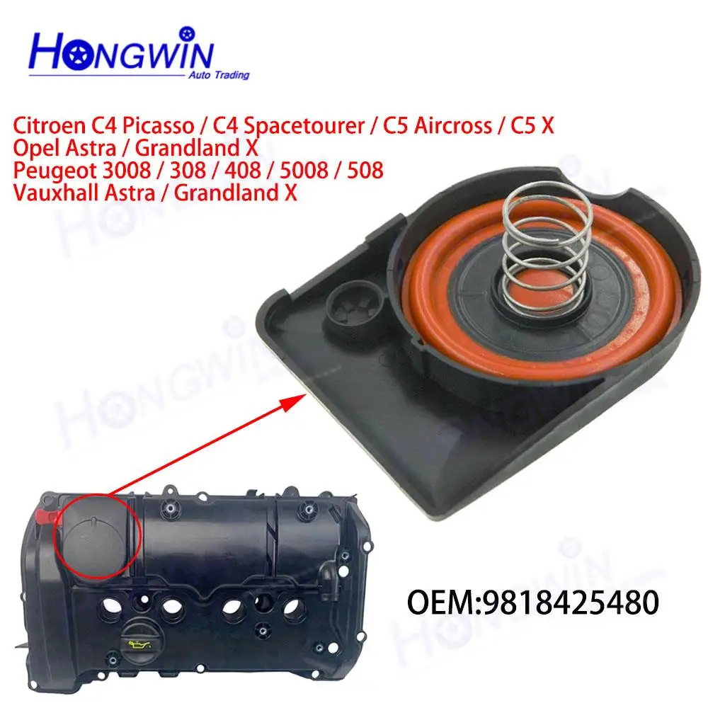 

Ремкомплект крышки клапана PCV двигателя для Citroen C4 Picasso Spacetourer Peugeot 3008 308 408 Vauxhall Astra Opel Astra 9818425480