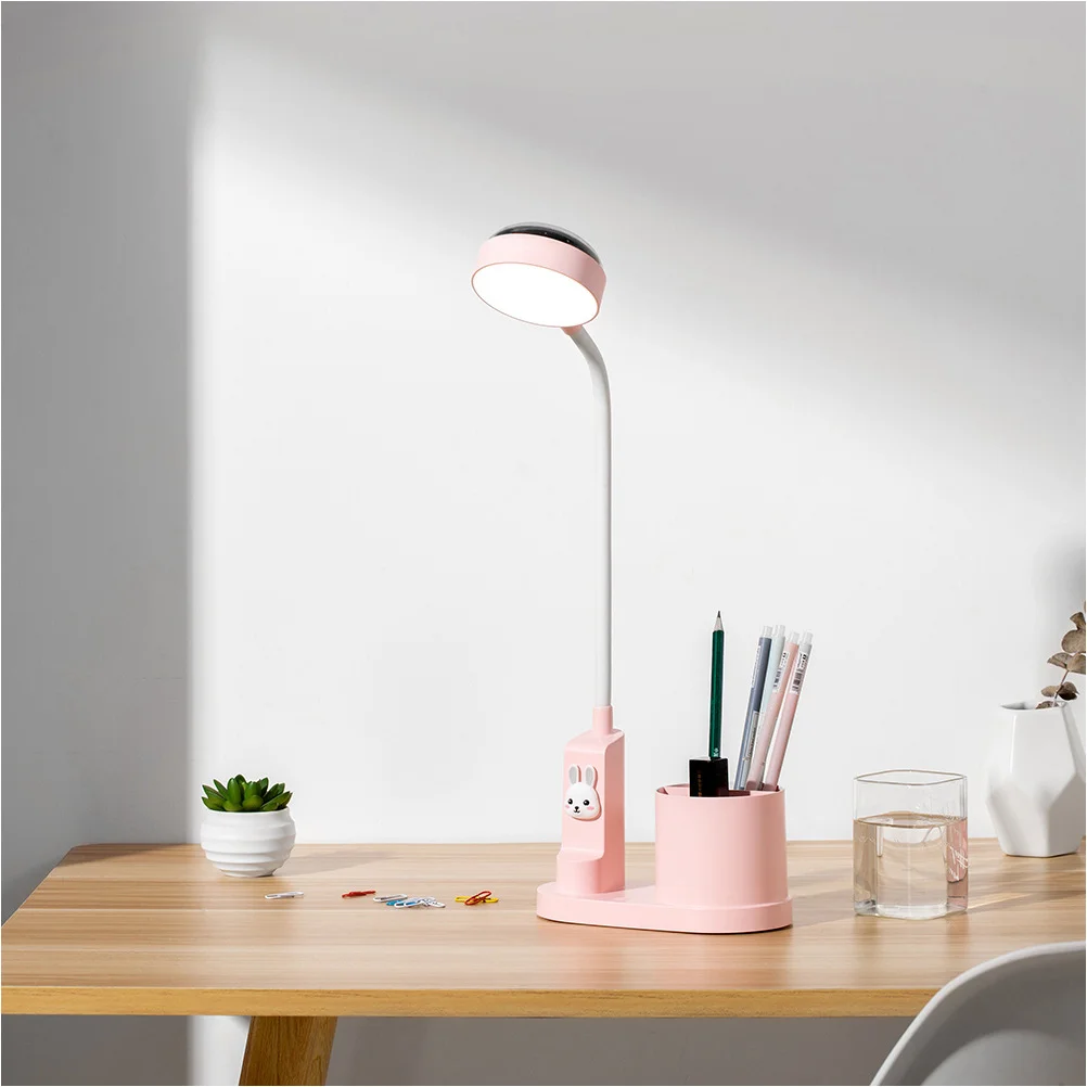 

Projection Table Lamp LED Night Light Child Bedroom Decor Desktop Light Pen Holder Soft Lighting Study Work