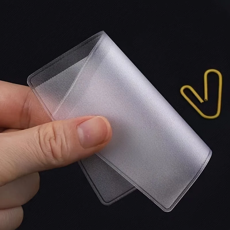 clear plastic business card sleeve Transparent Sleeves PVC Card Holder Bags for Cards - OPP Plastic Packing Bags and Plastic Bags price greeting cards and more Amazon Basics Plastic Business Card