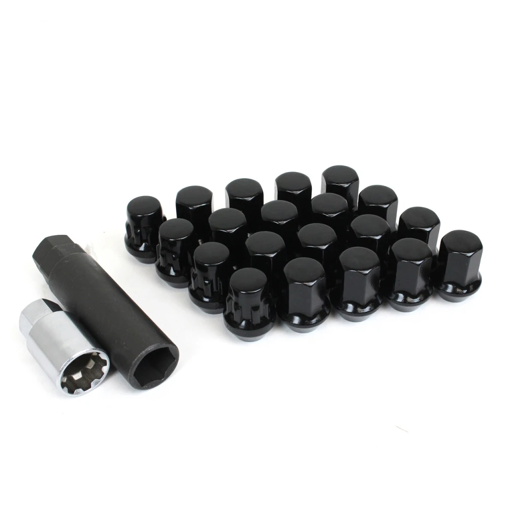 20pcs Car Close End Wheel Lock Lug Nuts M12*1.5 M12*1.25 Aluminum Racing Lug Nuts for Toyota Honda Mitsubishi Car Accessories