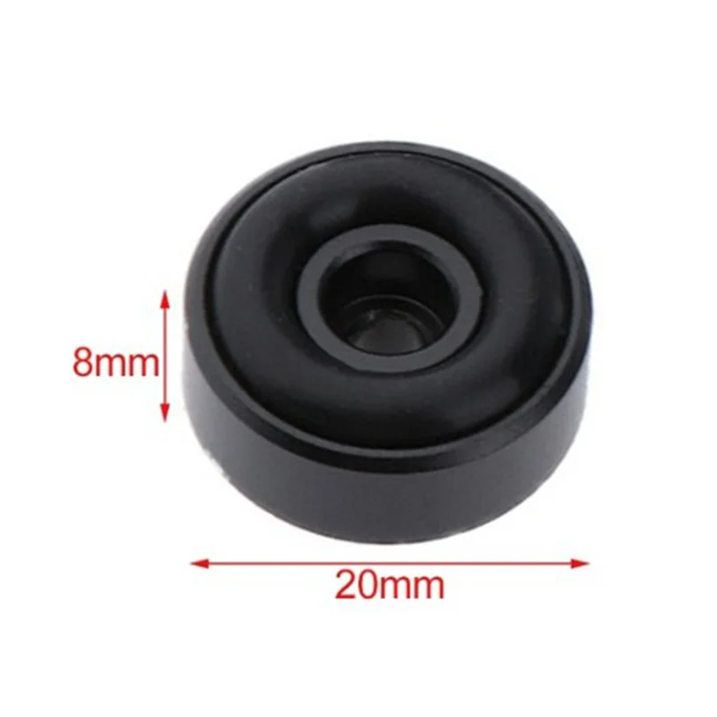 4 قطعة/المجموعة الأسود الألومنيوم المتكلم مشغل أقراص مضغوطة القرص الدوار راديو مكبر للصوت قدم وسادة حصيرة حامل خزانة عزل قاعدة