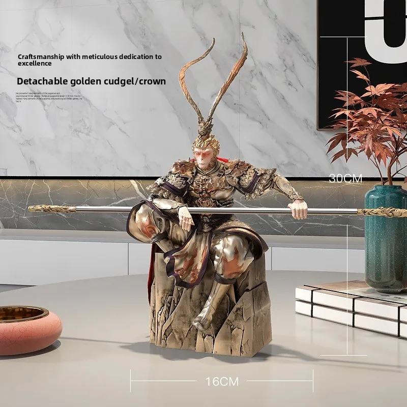 Victorious Buddha, Sun Wukong, wine cabinet ornament, resin figurine model