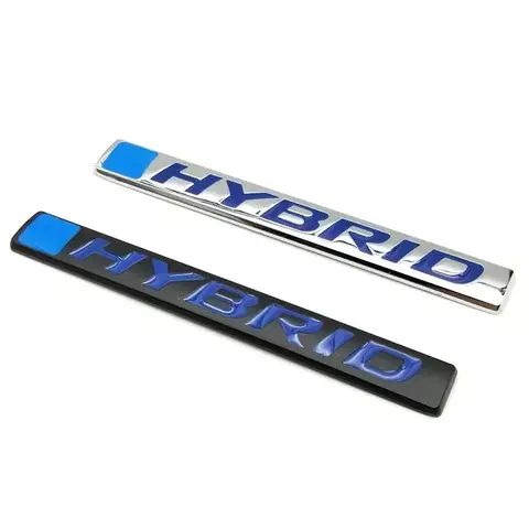 3D Metal Hybrid Logo Car Sticker Rear Trunk Side Fender Emblem Badge Sticker For Honda CRV HRV CIVIC Fit Accord Jazz Accessories