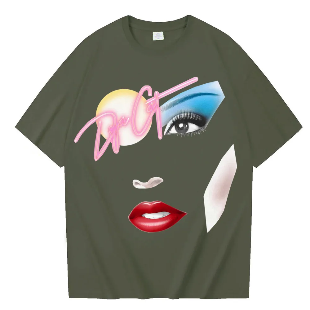 Doja Cat Vie Serving Face T-shirt Man Woman Harajuku O-neck Casual Shirt Gift