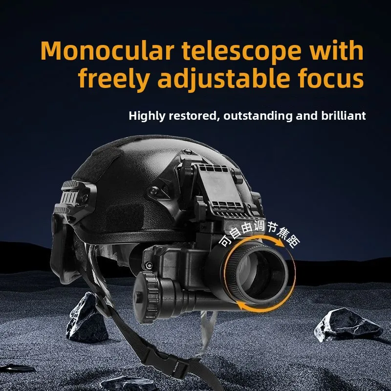 Kids Tactical Helmet Cosplay Prop, Wearable ABS Replica With Monocular Model, Costume Gear For Role Play & Halloween Decor