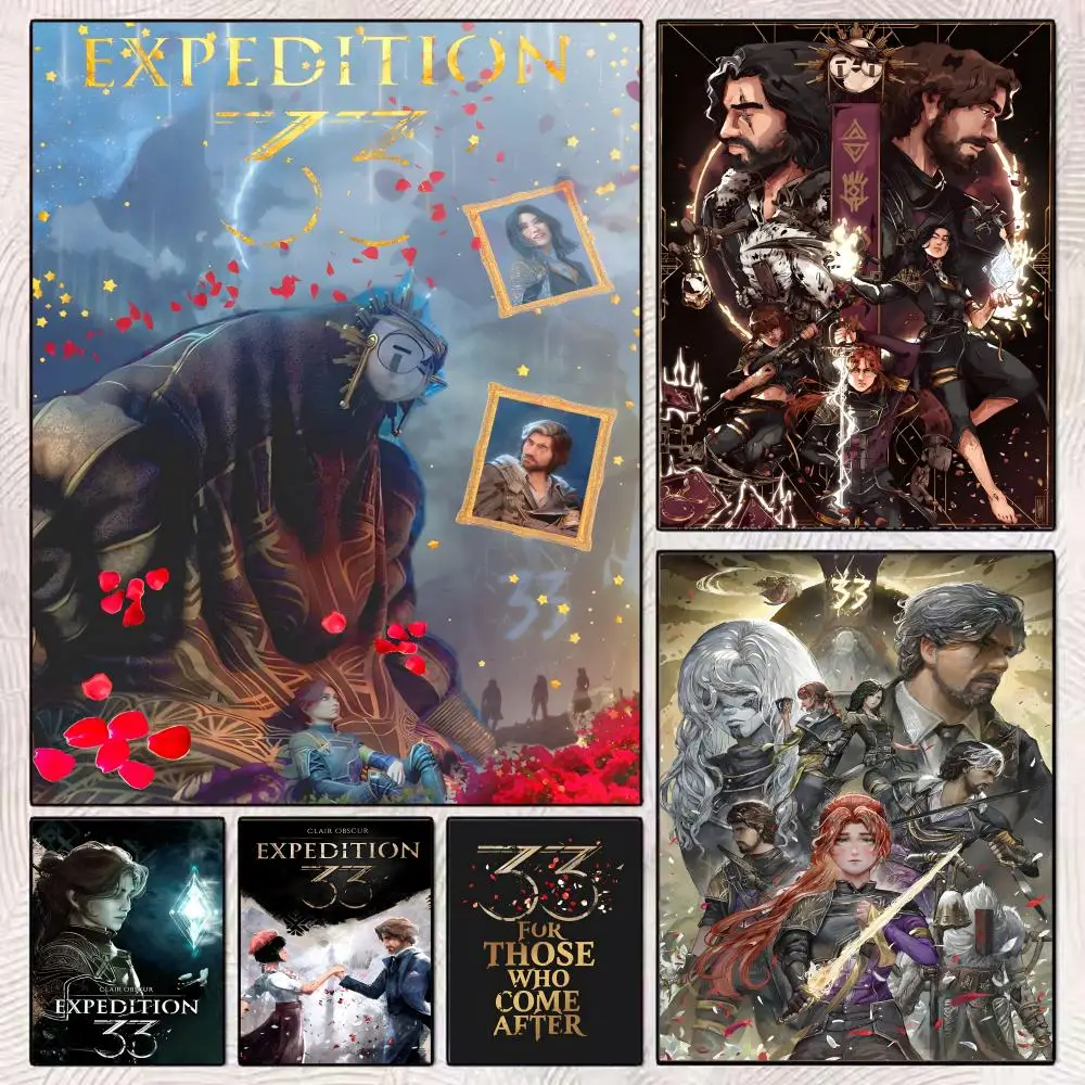 Game of the year C-Clair Art Obscur Expedition 33 Poster Art poster movie mural family childrens room wall decoration print Gift