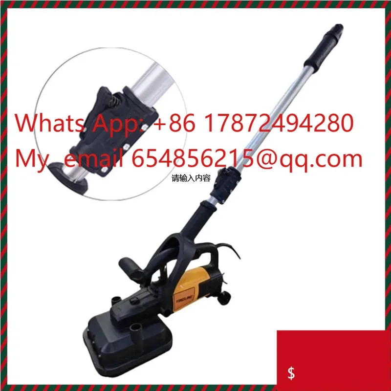 4-Disc 1800W Handheld Concrete Grinder | Dust-Free Vacuum Polisher for Factory/Warehouse Floor Renovation