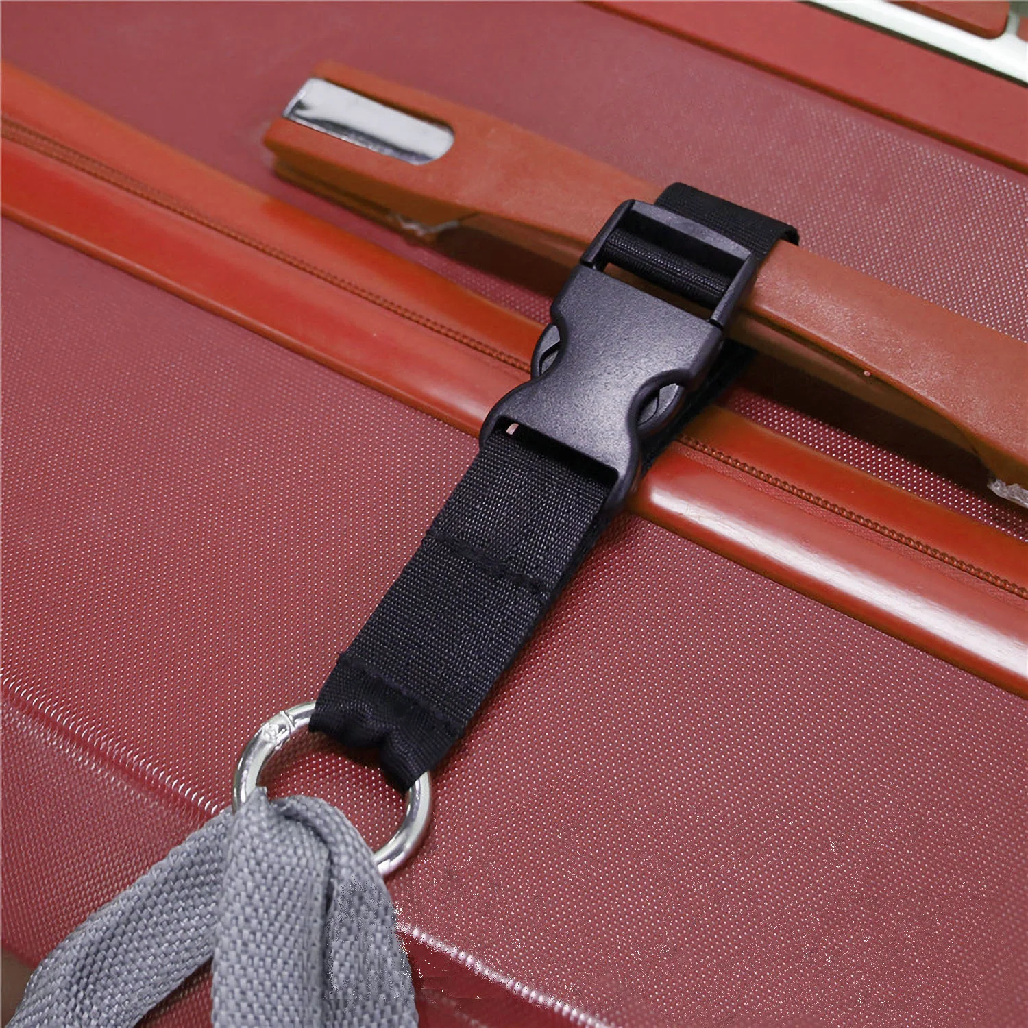 Draagbare Reisbagage Rugzak Met Vaste Riem Externe Band Nylon Riem Met Ontgrendeling Gesp Bagageband Riemjack Houder