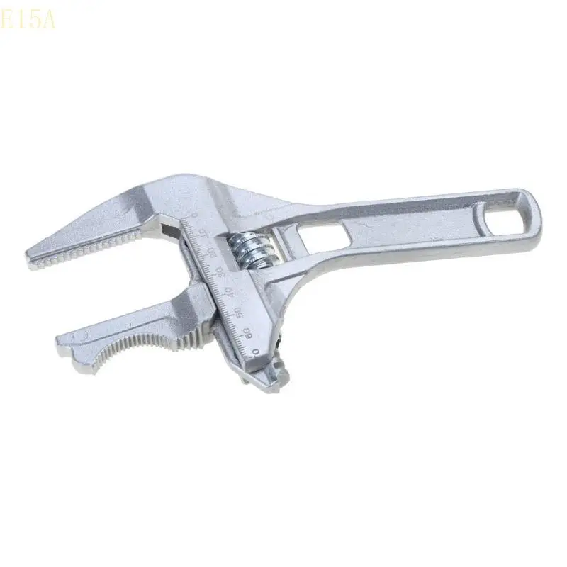 

E15A Multi Functional Bathroom Wrench Versatile Bathroom Adjustable Wrench for Faucet Installation, Nut Removal, Pipe Cutting
