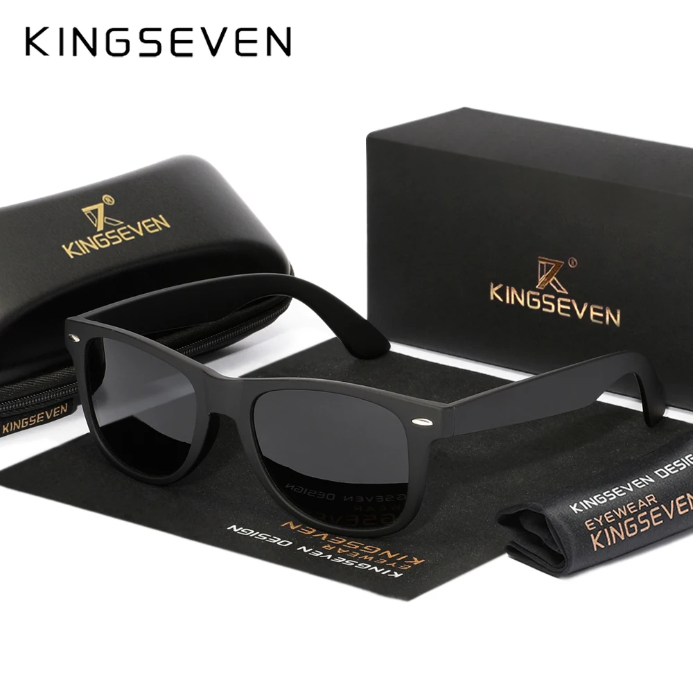 

Солнцезащитные очки KINGSEVEN в винтажном стиле, поляризационные, с защитой от УФ-излучения UV400, летние защитные очки для мужчин и женщин, очки для вождения и рыбалки