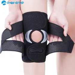 Knee Brace with Side Stabilizers,Adjustable Knee Support with Meniscus Pad& Patella Gel Pad for Knee Pain,Workout,Sports