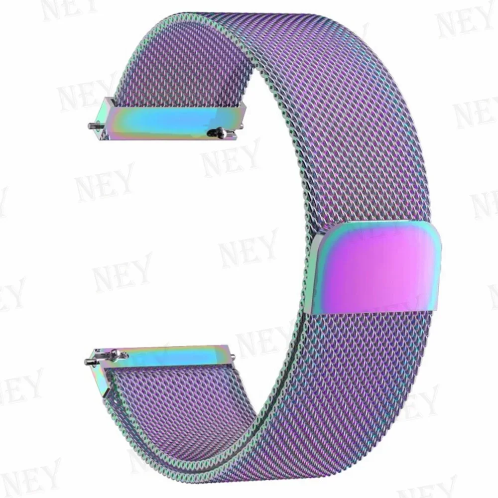 20 mm/22 mm Milanaise-Band für Amazfit GTS/2/2e/3/4/GTS2 Mini/GTR 47 mm/GTR2/3/4/Pro Stratos Metallarmband Amazfit Bip 3 Pro Armband